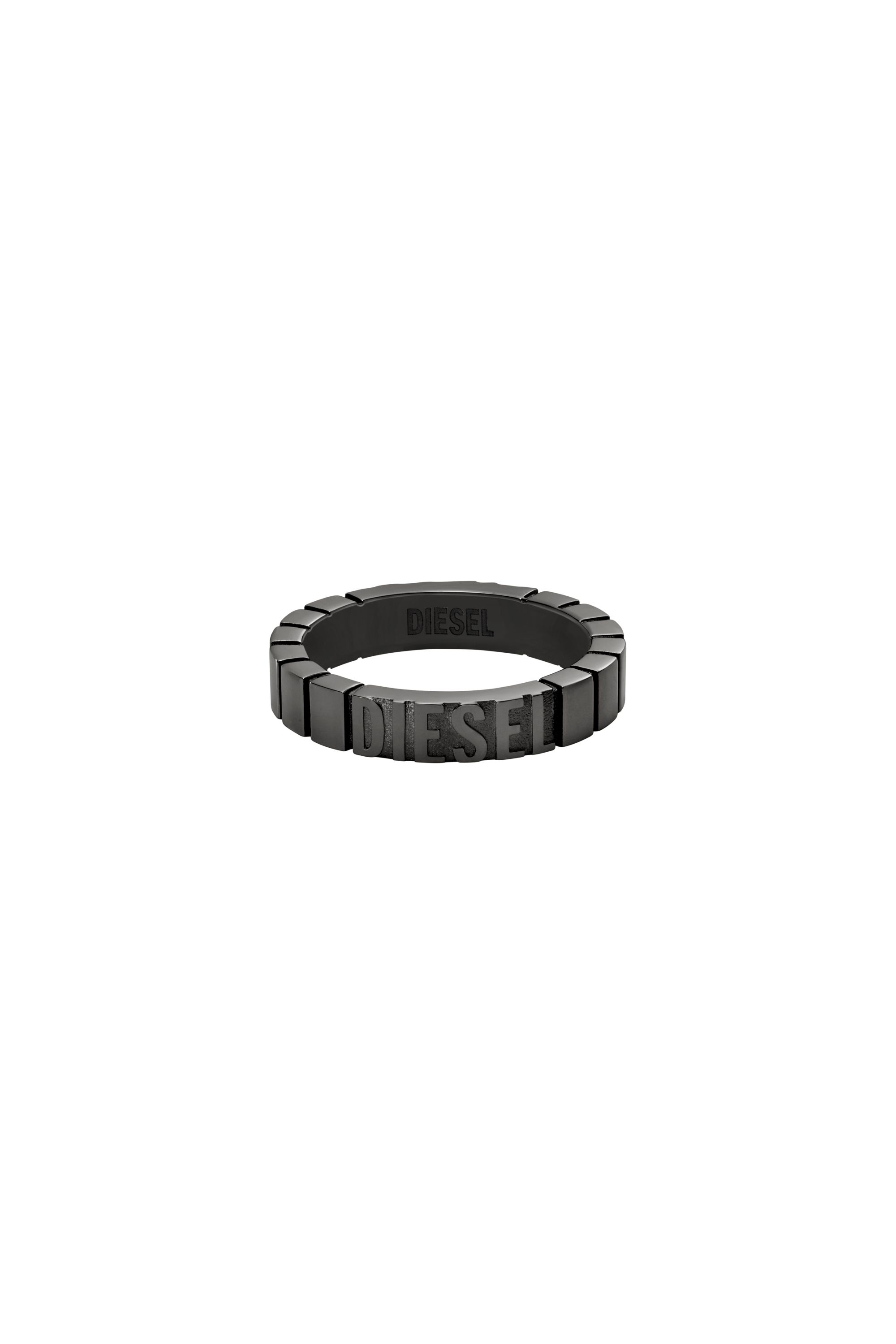 Diesel - DX1612060, Unisex Edelstahlband Ring in Schwarz - 2