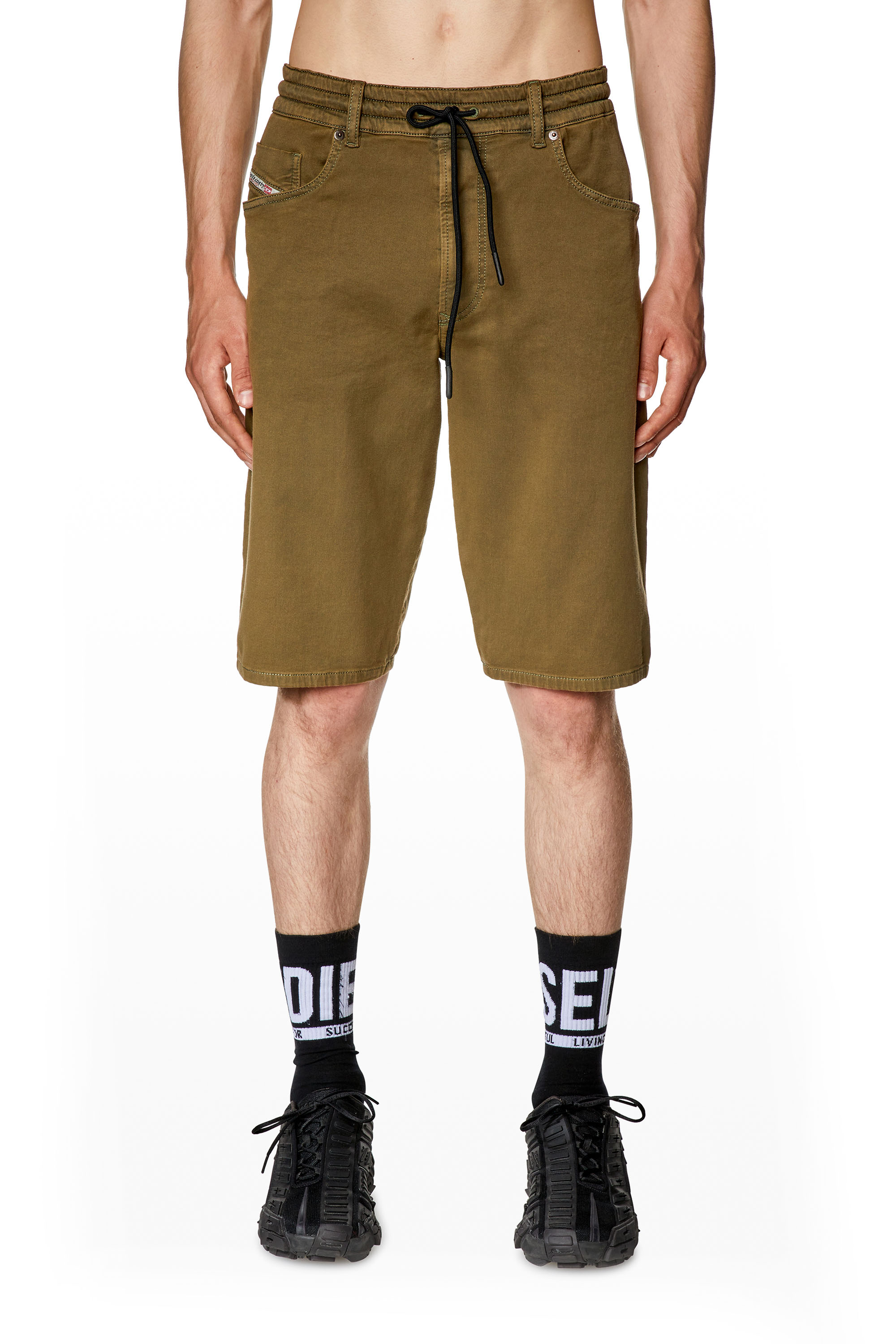 Diesel - D-KROOLEY-SHORT JOGG, Armeegrün - Image 1