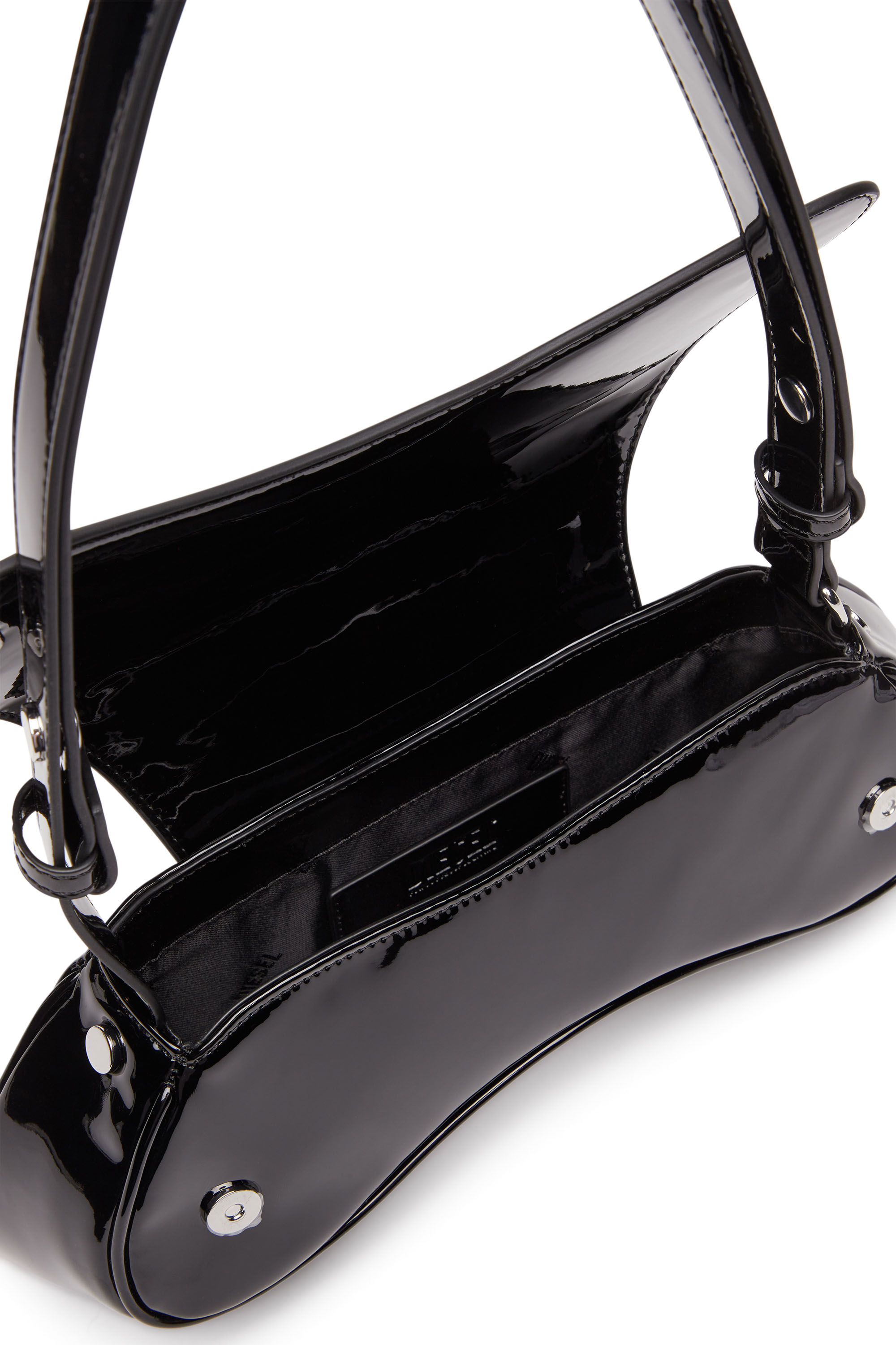 Diesel - PLAY CROSSBODY, Woman's Play-Glossy crossbody bag in Black - 3