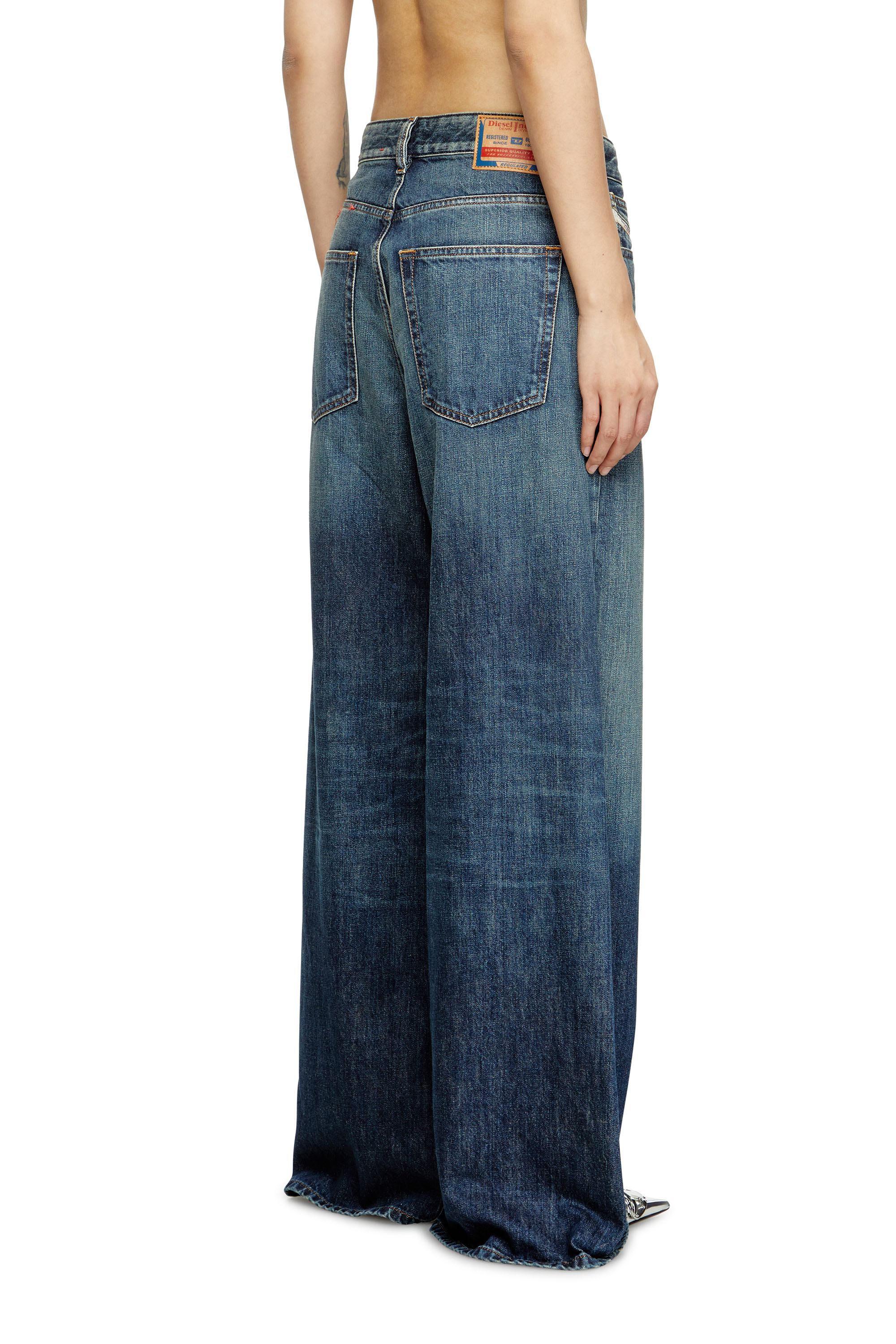 Diesel - Damen Relaxed Jeans 1996 D-Sire 09H59, Dunkelblau - 4