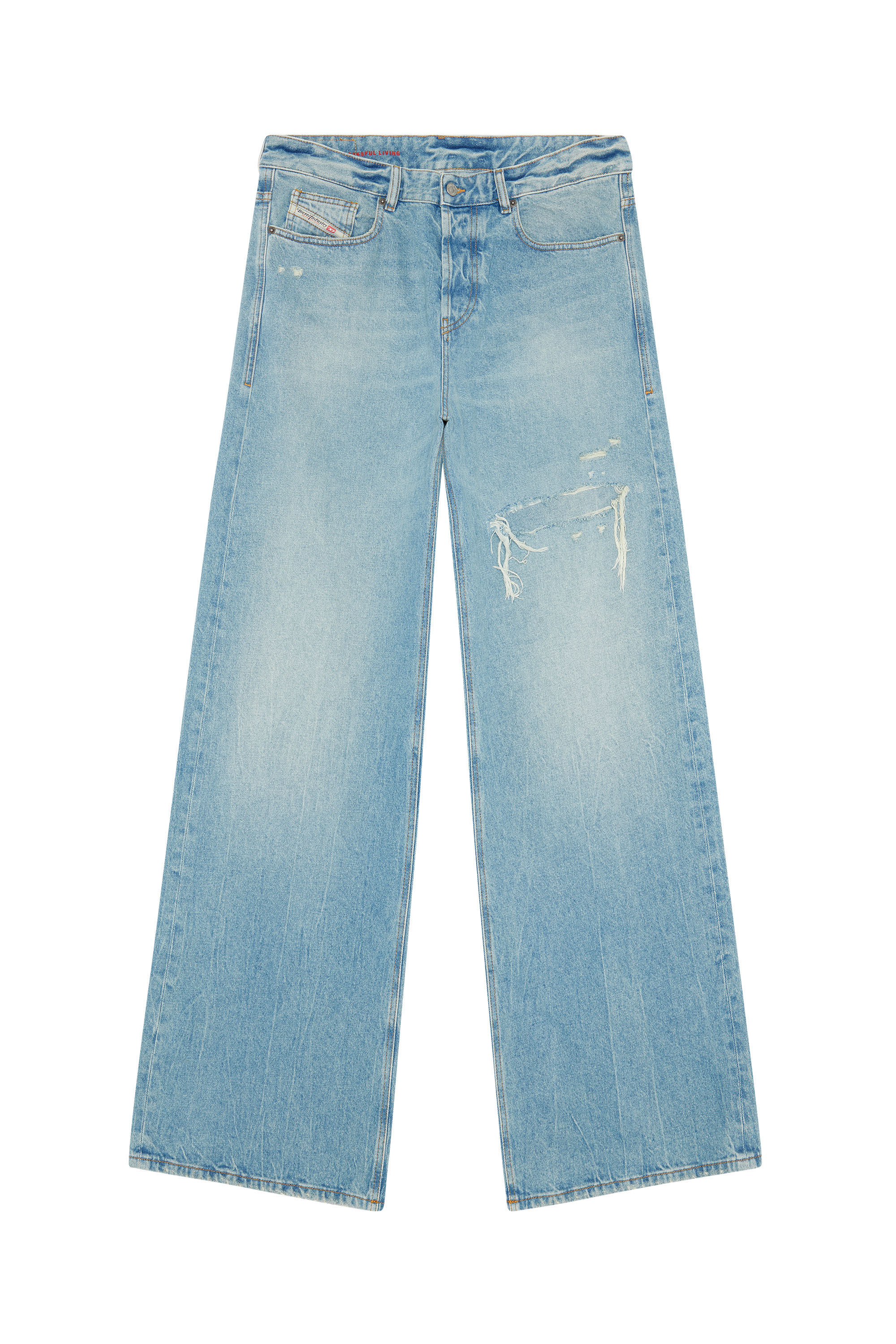 Diesel - Straight Jeans D-Rise 09E25, Light Blue - Image 3
