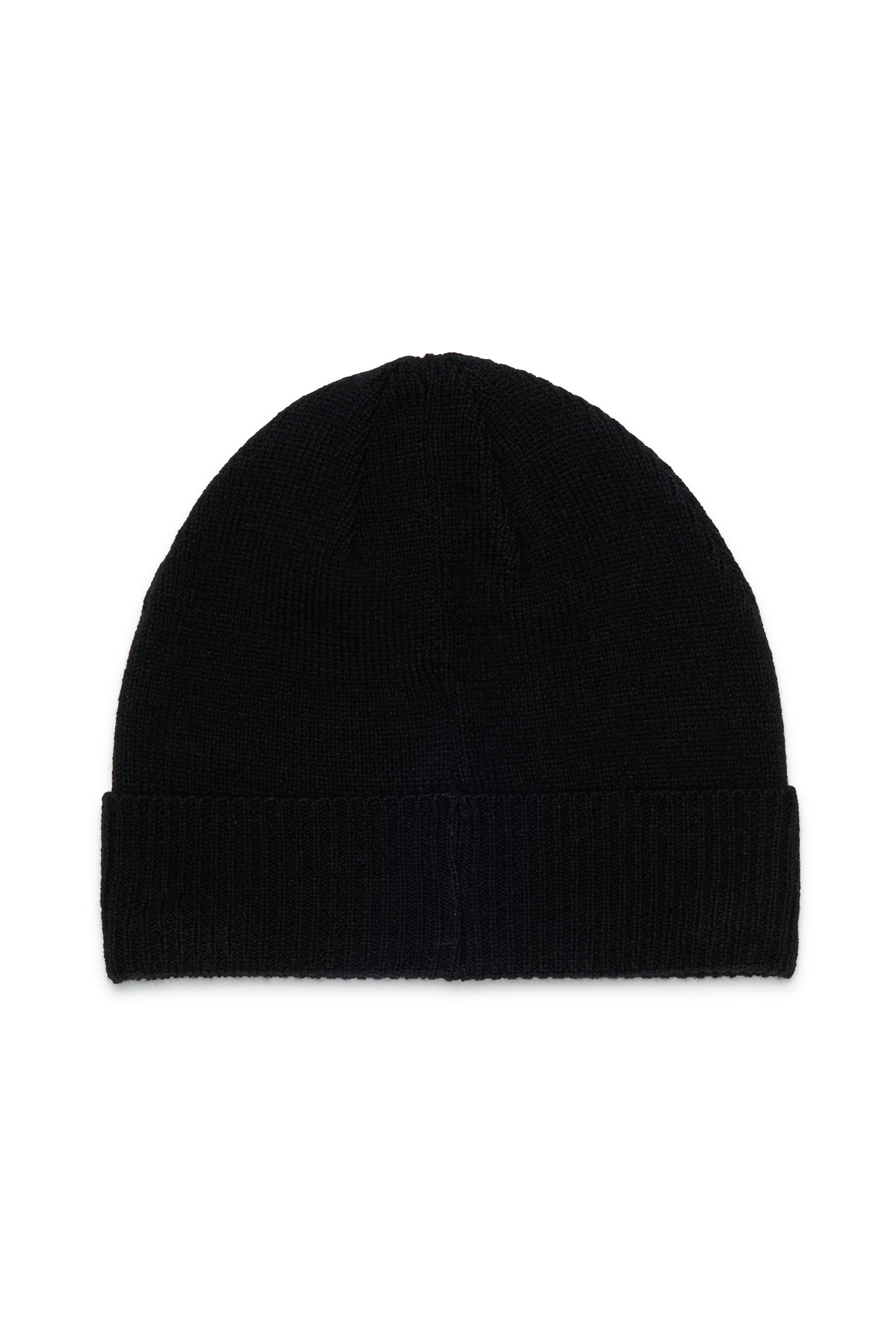 Diesel - FBAND, Unisex's Wool-blend beanie with logo in Black - 2