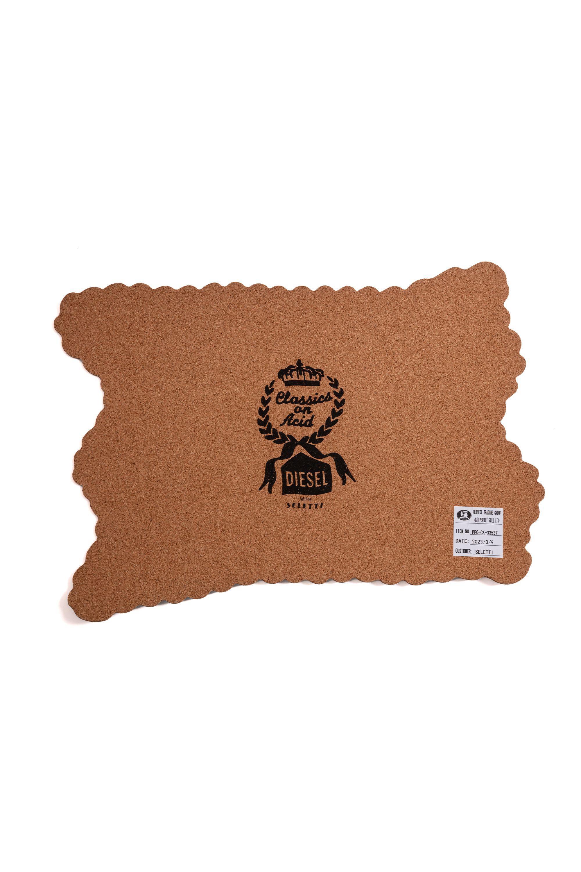 Diesel - 11264 TABLE MAT "DIESEL LIVING" - ACID F, Unisex Tischset aus Kork in Weiß - 2