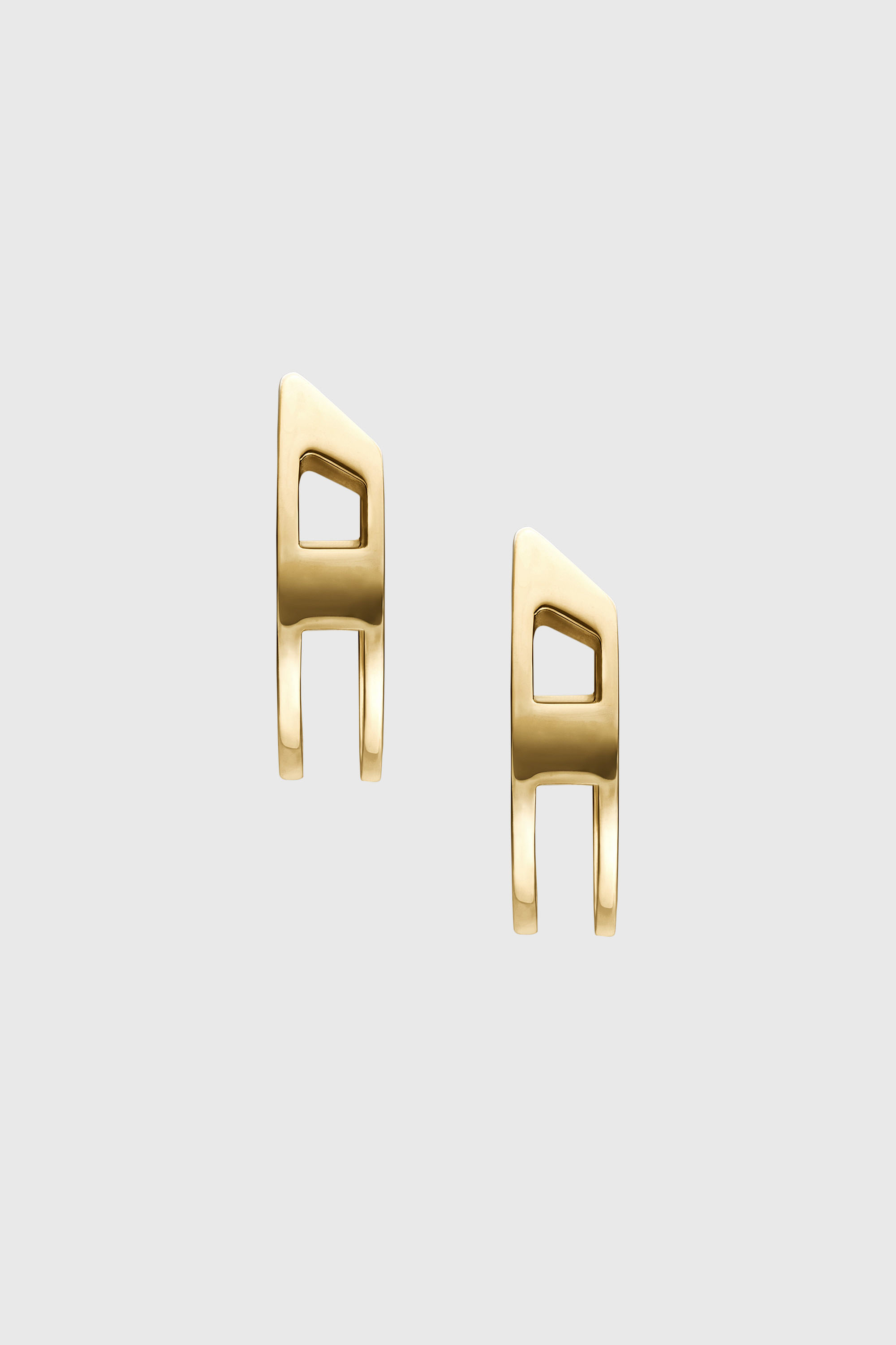 Diesel - DX1671710 JEWELLERY, Unisex Creolen-Ohrringe aus goldfarbenem Edelstahl in Gold - 1