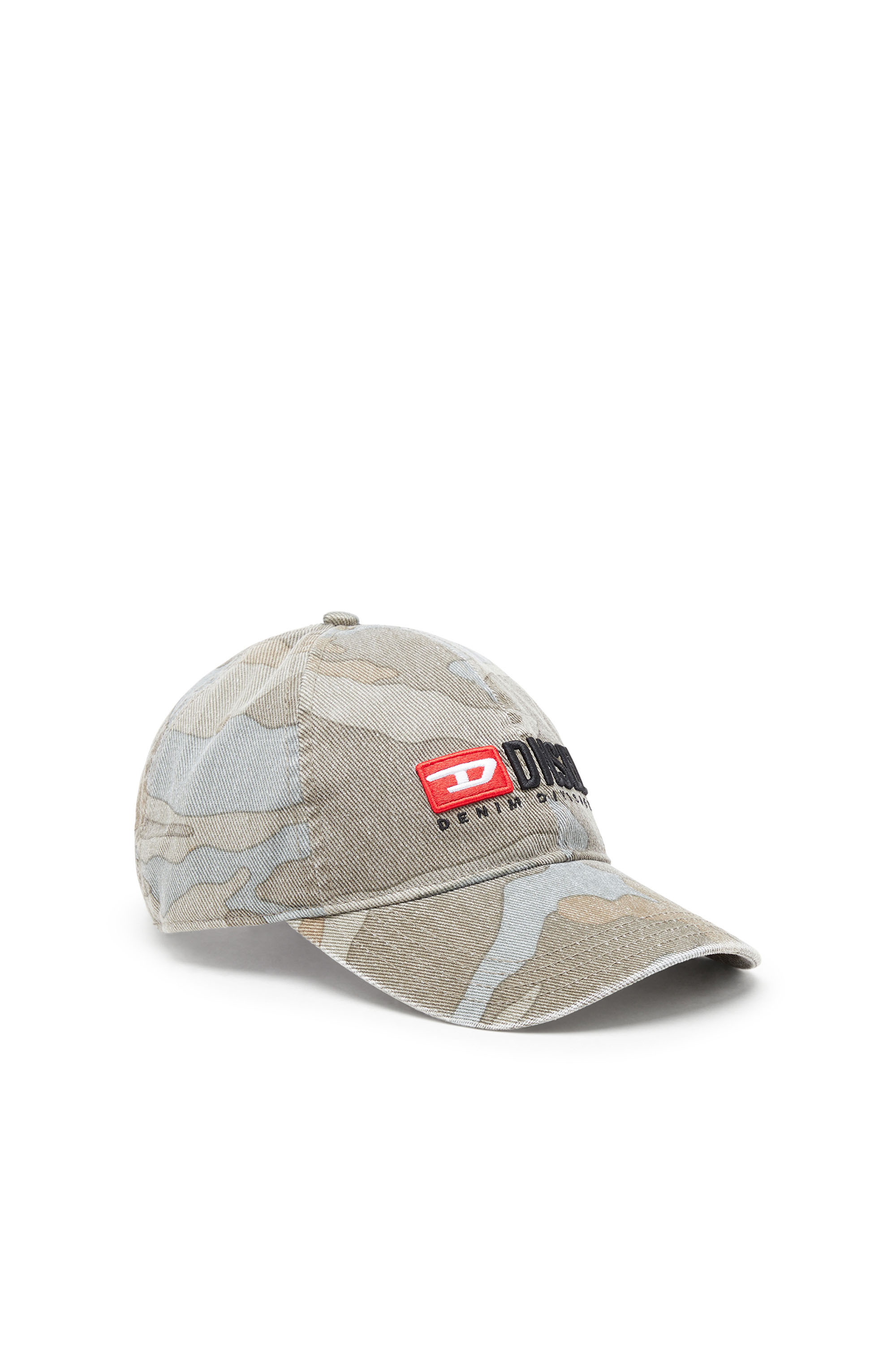 Diesel - CORRY-DIV-CMF, Herren Basecap mit Camouflage-Print in Grün/Grau - 1