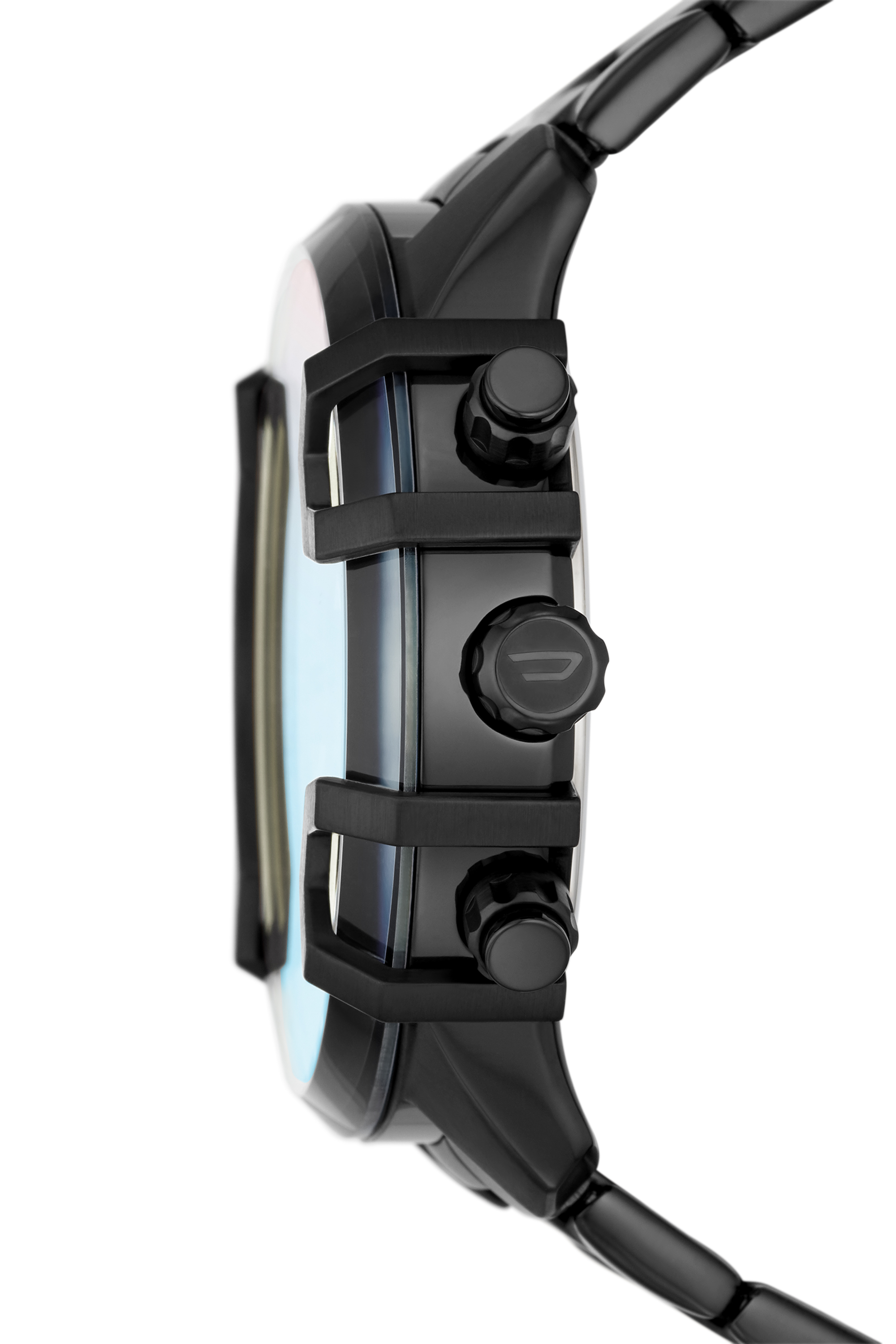 Diesel - DZ4578, Man's Griffed Chronograph Stainless Steel Watch in Black - 3