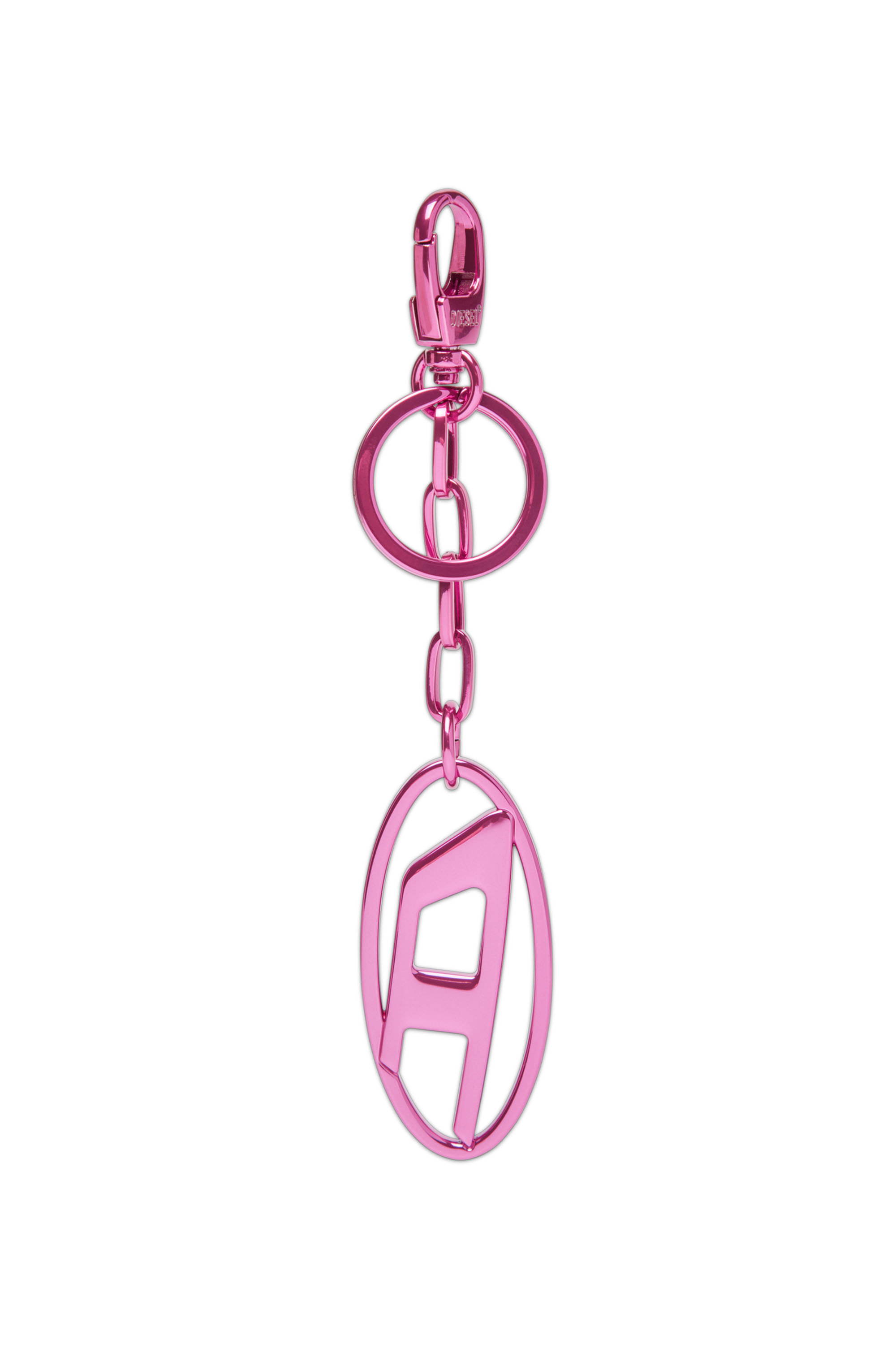 Diesel - HOLY-C, Damen Schlüsselanhänger aus Metall mit Logo-Plakette in Rosa - Image 1