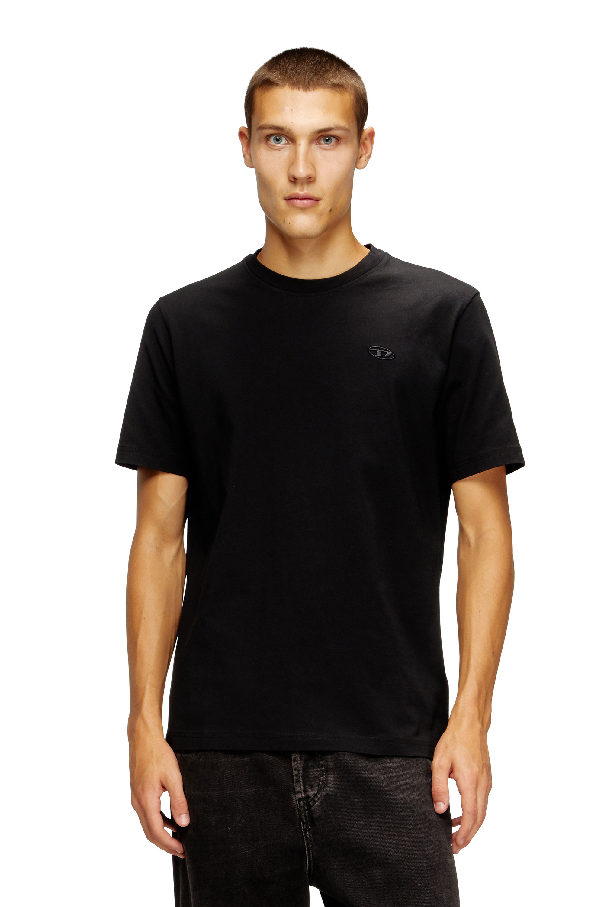 Diesel - T-ADJUST-T10, Herren Baumwoll-T-Shirt mit Grafikdruck auf dem Rücken in Schwarz - 3