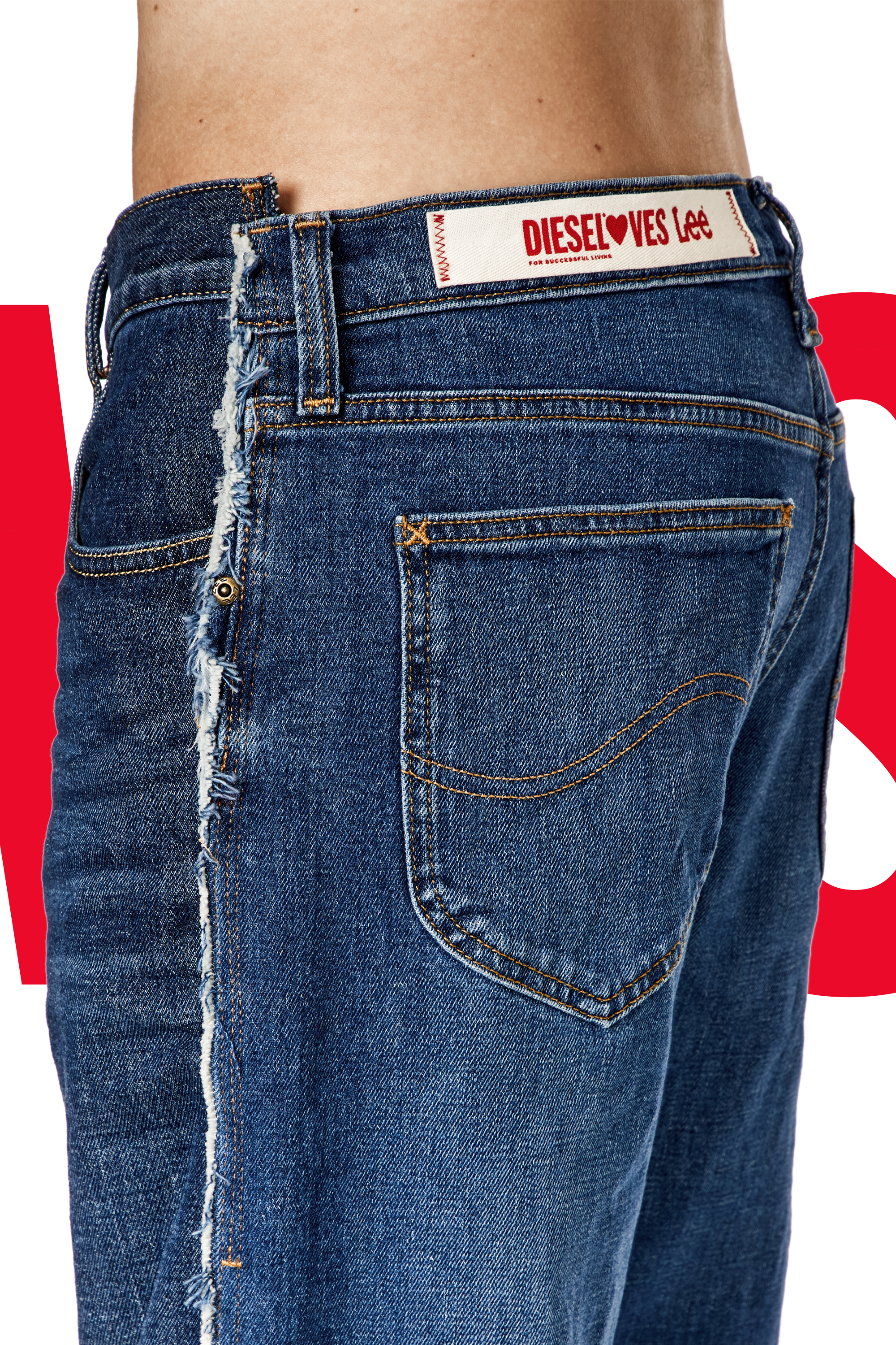 Regular Jeans Dieseloves 03 09K47, Mittelblau Diesel - Unisex Regular Jeans Dieseloves 03 09K47, Mittelblau - 4