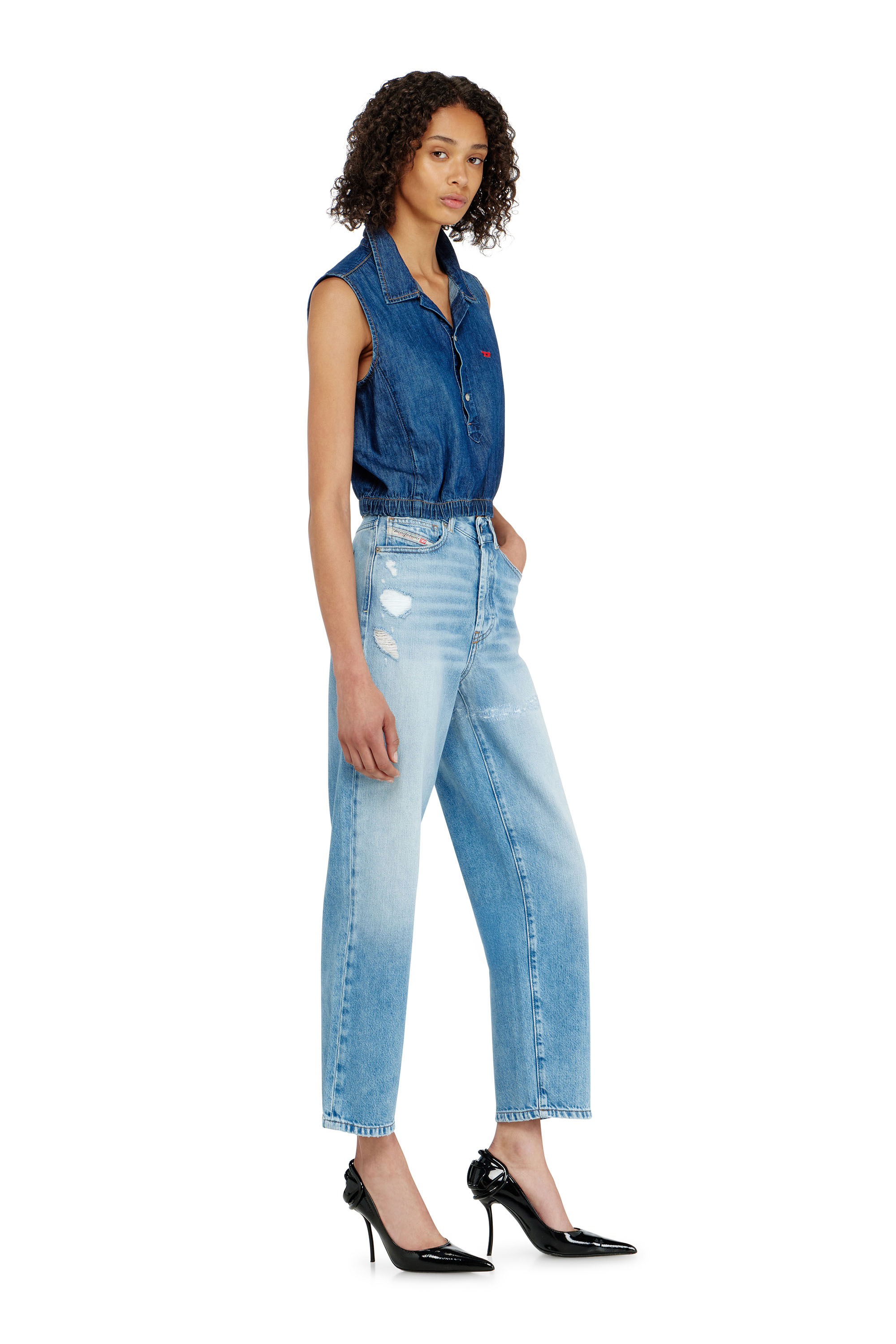Diesel - Damen Regular Jeans 1981 D-Went 09P49, Hellblau - 2