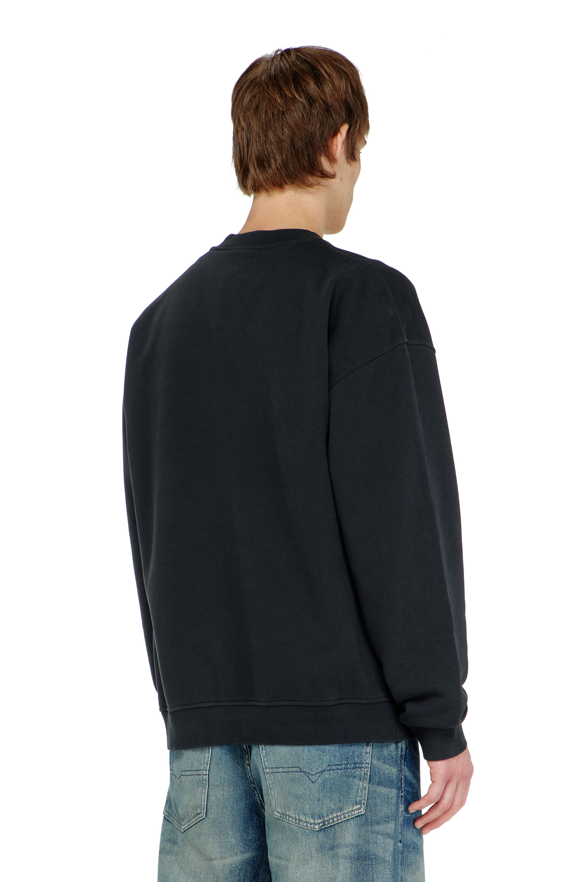 Diesel - S-BOXT-N5, Herren Baumwoll-Sweatshirt mit geflocktem Oval D in null - 4