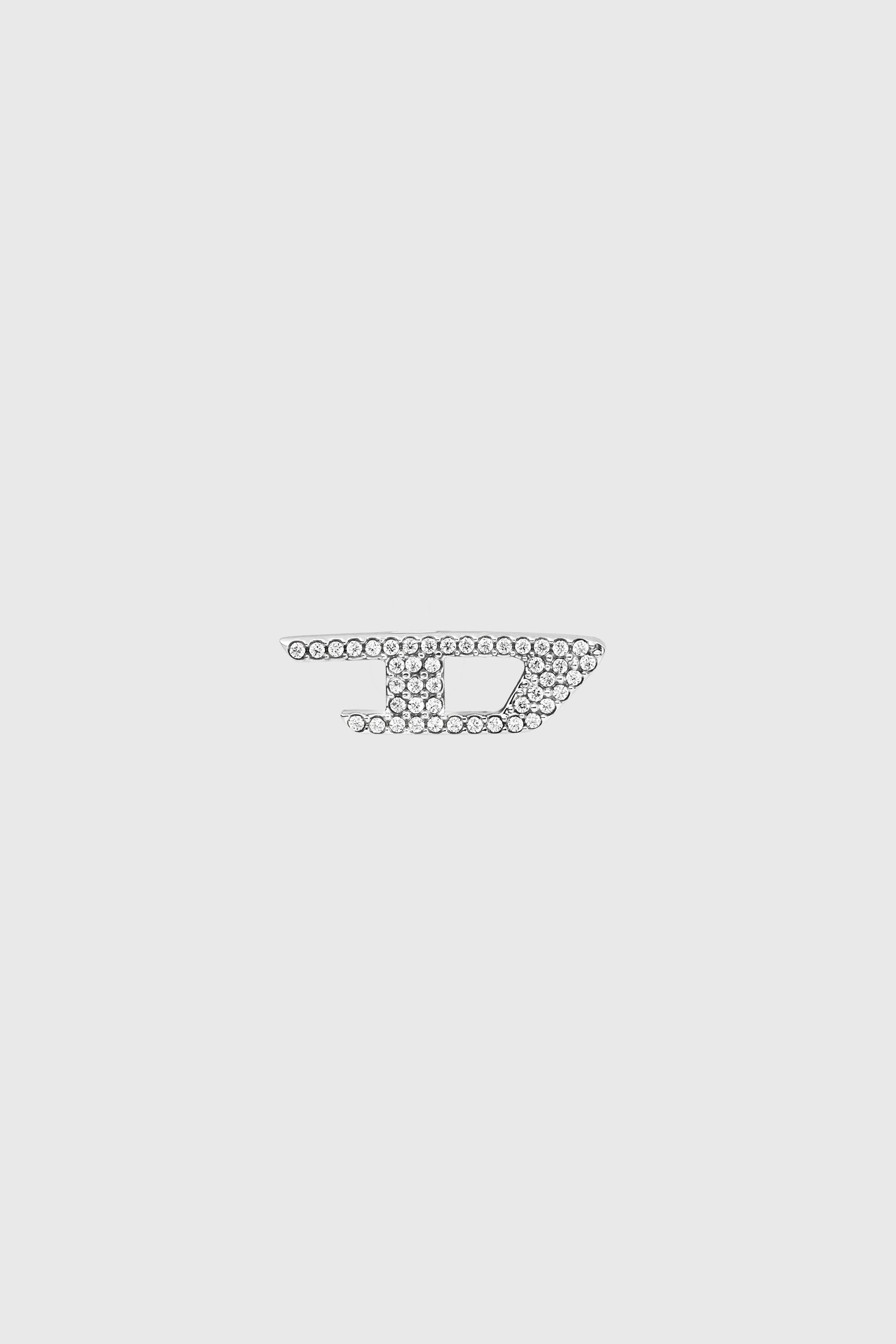 Diesel - DX1630040 JEWELLERY, Unisex Steckerohrring aus Edelstahl mit Glitzereffekt in Silber - 2