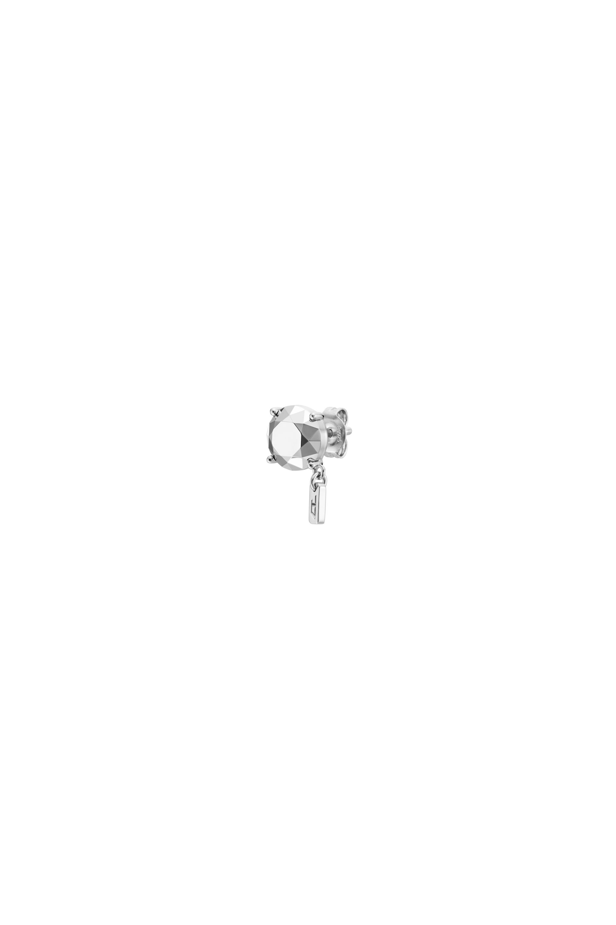 Diesel - DL1352040 STERLING SILVER JEWEL, Unisex Ohrstecker aus Sterlingsilber mit Diamantschliff in Silber - 1